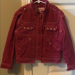 Girls Pink Corduroy Esprit Jacket